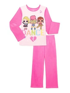 LOL SUPRISE ~Dance Girls  ~ 2 Pc Flannel Pajama Set  Girls Size 6/6X  NEW - Picture 1 of 3