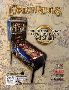 Herr der Ringe Flipper - Stern Flyer - LOTR - 2003 - Karton Versand - Bild 1 von 4