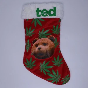 PROBE Ted Film Marihuana roter Weihnachtsstrumpf | 10" 2014 CWT Kollektion - Bild 1 von 4