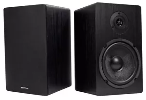 2) Rockville RockShelf 64B 400w Nero 6,5" Home Theater Altoparlanti da Libreria/4 Ohm - Foto 1 di 9