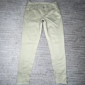 American Rag Size 0 Girls Teen Pants Low Rise Ankle Zip Khaki Beige - Picture 1 of 10