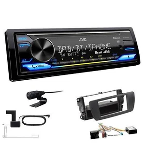 JVC DAB+ Bluetooth Autoradio für Seat Ibiza IV Ibiza IV ST nitschwarz Canbus - Bild 1 von 6
