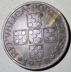 1978 Portugal 1 Escudo World Coin - Picture 1 of 2