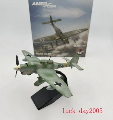 AMER German Luftwaffe Junkers Stuka Ju-87 Dive Bomber 1/72 Diecast Aircraf Model - Image 1 of 4
