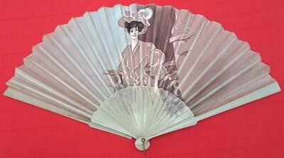 ABANICO MODERNISTA PRINCIPIOS SIGLO XX - Imagen 1 de 4