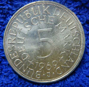 5 DM - Heiermann - 1969 J - Bild 1 von 2