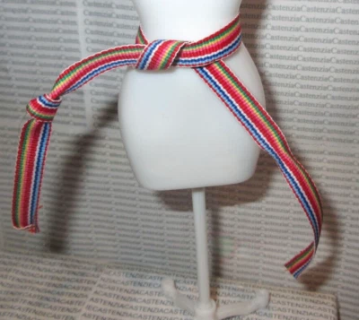 BELT BARBIE DOLL MATTEL 1988 DOTW MEXICAN STRIPED BELT FASHION ACCESSORY #1917 - Image 1 of 3