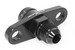 Fuel Rail Adapter für Mitsubishi schwarz 9/16 - 18UNF Dash 6 - AN6 JIC6 EVO GTO - Picture 1 of 3