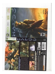Halo 3 Xbox 360 ARTWORK ONLY Authentic NO TRACKING - Picture 1 of 1