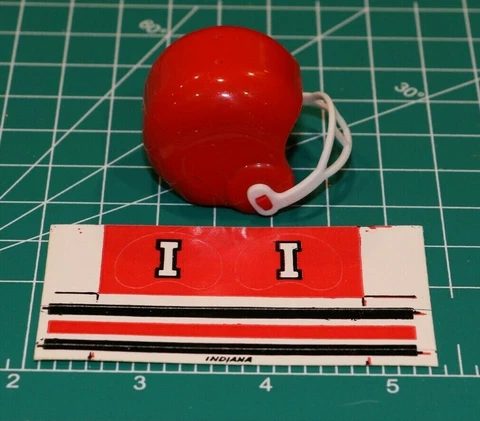 1978 NCAA Vintage Indiana Hoosiers mini gumball football helmet & decal sheet Cover
