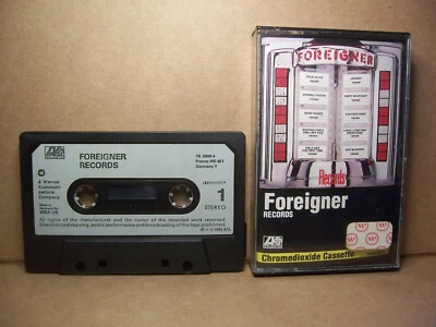 Foreigner ‘Records’ Cassette Tape Album 1982 - Image 1 of 2