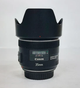 Canon EF 35 mm f/2 IS USM AF obiettivo grandangolare con cappuccio (ORIGINALE) - Foto 1 di 1