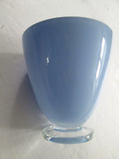 MILLER ROGASKA blue crystal bowl or vase for Reed & Barton. Poland. NEW!