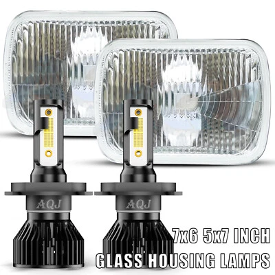 For Chevy 82-93 S10 Blazer for GMC S15 7X6" Projector LED Headlight Hi/Lo - Imagem 1 de 4