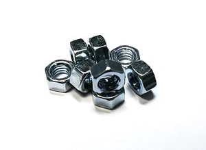 (250) 5/16"-18 Hex Nuts - Grade 2 - Zinc - Picture 1 of 2