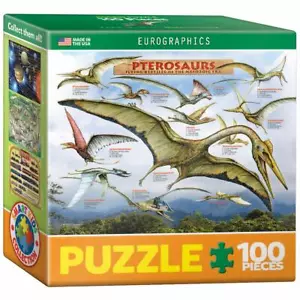 EuroGraphics Pterosaurs Dinosaurs Mini Jigsaw Puzzle (100-Piece) - Picture 1 of 1