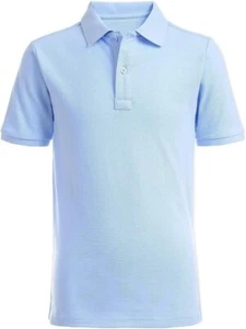 2 PackNautica School Uniform Short Sleeve Polo Shirt Clr Lt Blue Size XL (14-16! - Picture 1 of 1
