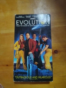 Evolution VHS 2001 Video Tape Duchovny Sci Fi Horror Comedy Blockbuster Rental - Picture 1 of 1
