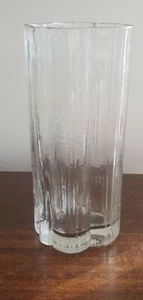 1980s Arabia Finland Cumulus Clear Glass / Crystal Vase - Markku Salo - Picture 1 of 6