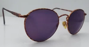 Vintage Brooks Brothers BB101 1012 Tortoise Round Sunglasses Italy FRAMES ONLY - Picture 1 of 7