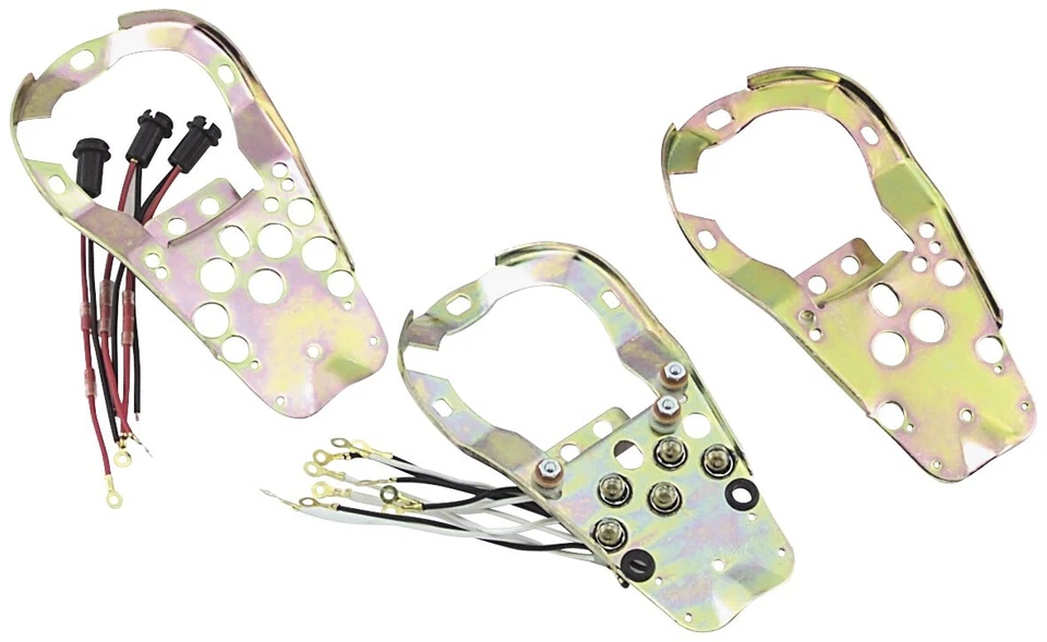 Biker's Choice Instrument Panel Base Plates for Fat Bob 5-Light 74005S5 - Image 1 of 1