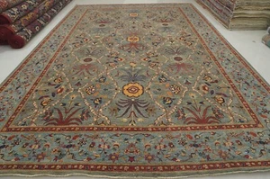 12 x 18 ft Green Serapi Afghan Hand Knotted Wool Traditional Oriental Rug - Picture 1 of 20