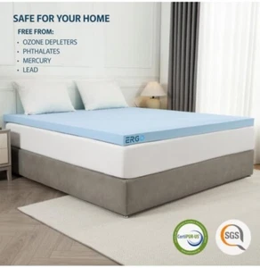 Ergo 3 Inch Cooling Mattress Topper Size Full Brand New - Picture 1 of 7