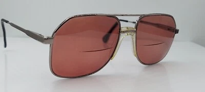 Gafas de sol vintage Luxottica Steven Gunmetal Pilot de metal SOLO MARCOS Foto 1 de 4