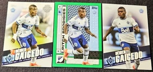 2022 Topps MLS Green /75 Deiber Caicedo Rookie RC #195 Vancouver - Picture 1 of 2