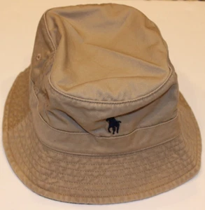 NUEVO CON ETIQUETAS Para Hombres Polo Ralph Lauren Chino Sombrero Cubo Pony Logo Caqui S/M - Imagen 1 de 1