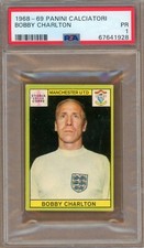 1968-69 Panini Calciatori Bobby Charlton PSA 1 PR England 