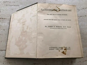 Wörterbuch Latein-Englisch Wörterbuch von John T. White, D.D. Oxon 1939 - Bild 1 von 1