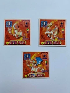 Charizard Charmeleon Charmander Pokemon Sticker Rare Japanese Amada 1998 Vintage - Picture 1 of 7