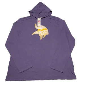 Ropa del equipo de la NFL Minnesota Vikings Sudadera con capucha Pullover Sudadera Púrpura Para Hombres XL NUEVO - Imagen 1 de 10