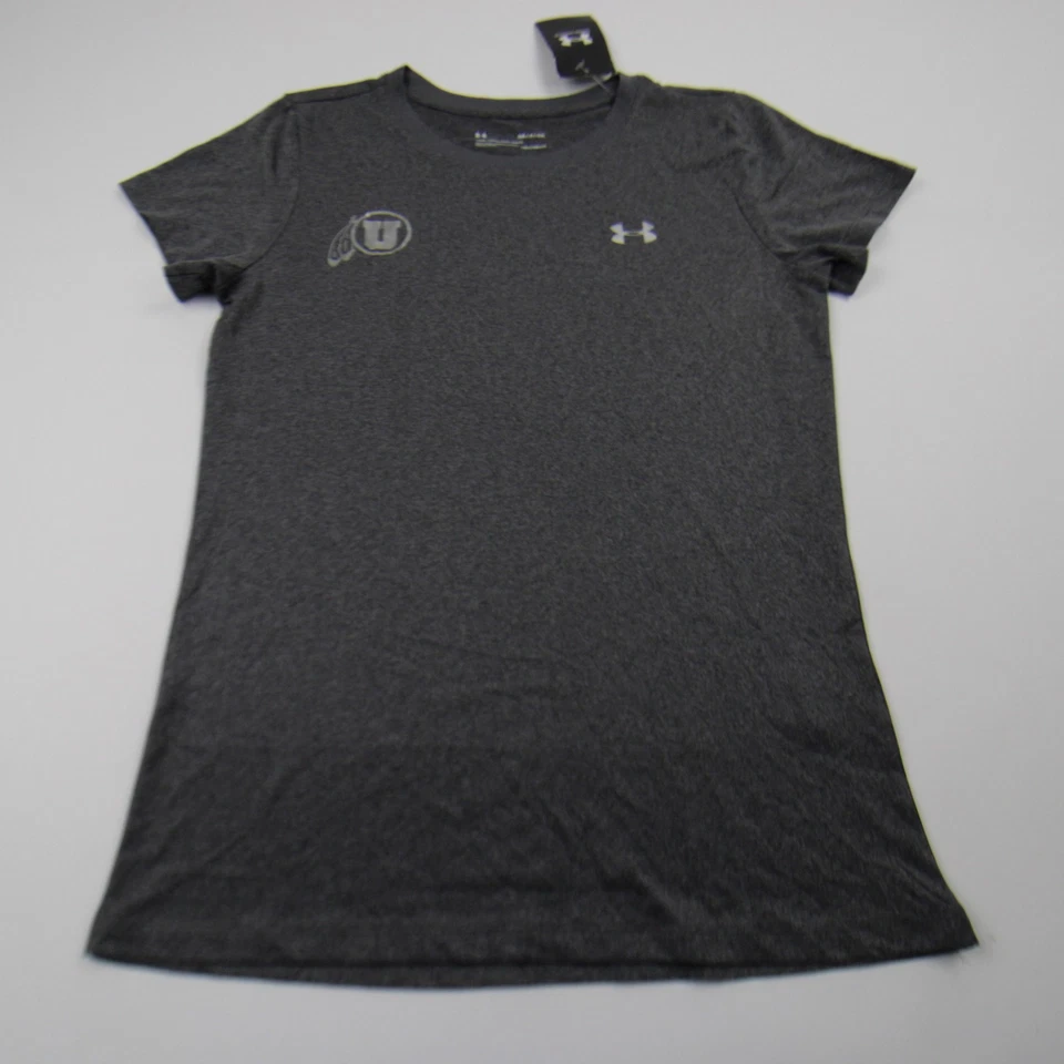 Utah Utes Under Armour HeatGear Short Sleeve Shirt Women's Gray Used - Image 1 of 1