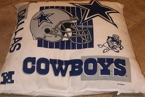 Huge Vintage Dallas Cowboys Pillow NW co 1990s - Picture 1 of 10