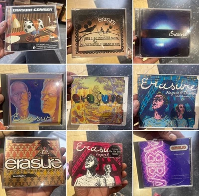 Lot Of 10 Erasure CDs / VG/NM- Singles / Rare Foto 1 de 4