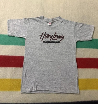 Vintage 80s 1987 87 Huey Lewis & The News Fore Concert Tour Shirt Small S - Image 1 of 4