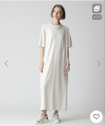 Abito Extreme Cashmere Off White Cotone Cashmere 5 Maniche Borsa 127 cm NUOVO