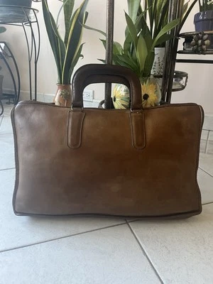 Vintage Coach 70s Bonnie Cashin Slim Satchel Briefcase  - Image 1 of 4