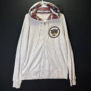 Chaqueta Denim Supply Ralph Lauren Hombres XL Cremallera Completa Con Capucha Pantera Azteca Relámpago - Imagen 1 de 8