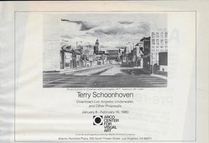 TERRY SCHOONHOVEN Mural Propuesto Pared Barrio China Anuncio LA ARCO 1980 - Imagen 1 de 1