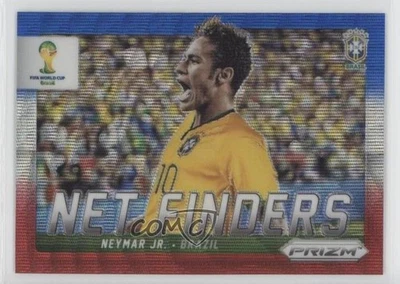 2014 Panini Prizm World Cup Net Finders Blue & Red Wave Prizm Neymar Jr #5 - Image 1 of 2