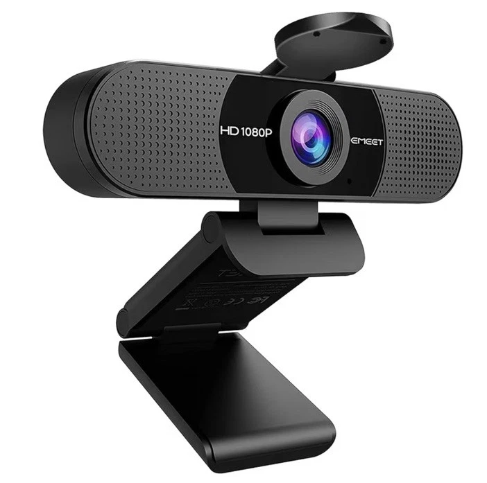 EMEET 1080P Webcam with Microphone, C960 Web Camera, 2 Mics Streaming - Image 1 of 1