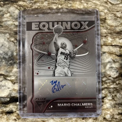 MARIO CHALMERS 2022-23 Panini Flux Equinox Auto #EA-MCH Miami Heat - Image 1 of 2