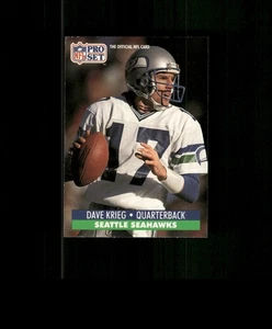 1991 Pro Set #230 Dave Krieg Football Card Seattle Seahawks - Picture 1 of 2