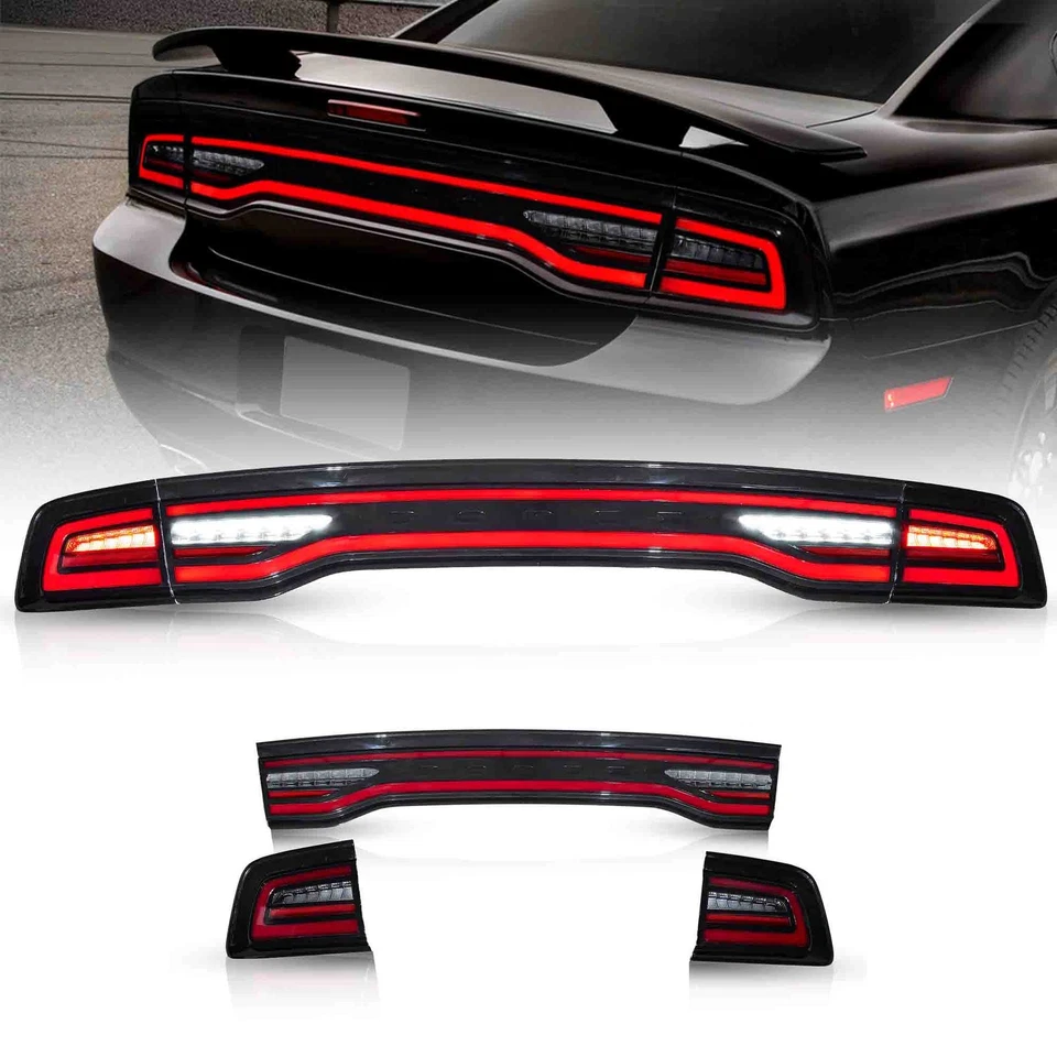 Conjunto de luces traseras LED VLAND para Dodge Charger 2011-2014 animación y secuencial Foto 1 de 4