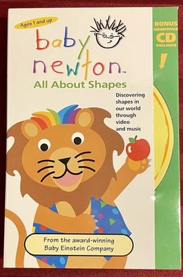 Baby Einstein: Baby Newton All About Shapes VHS w/CD HTF RARE - Image 1 of 2
