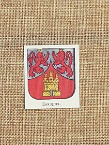 Enriquez Stemma Famiglia Nobile Nobiltà Araldica Stampa del 1999 - Picture 1 of 1