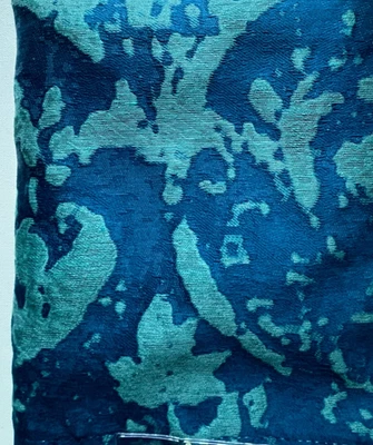 Kravet Couture Modern Tailor Worn in Teal Designer  Fabric Remnant 24"x24" - Image 1 of 3